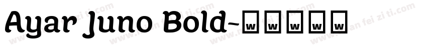 Ayar Juno Bold字体转换